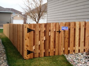 American Fence Company Minneapolis, Minnesota - Wood Fencing, Cedar Board on Board, AFC, SD